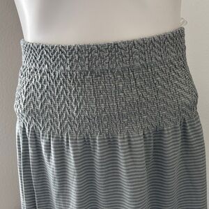 Gray Striped Women's Skirt
